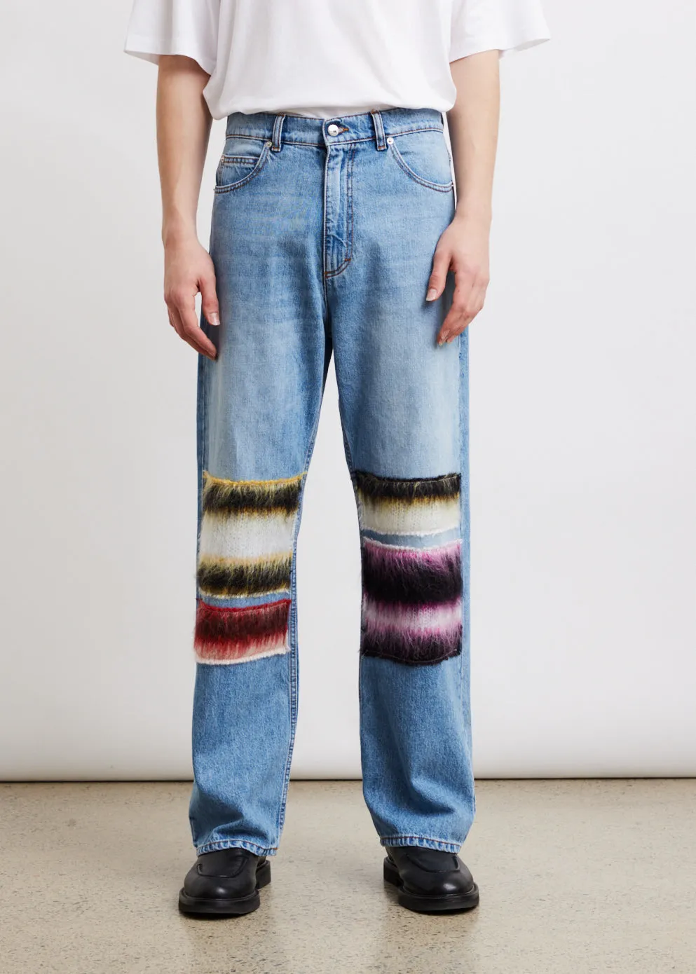 Mohair Patch Jeans