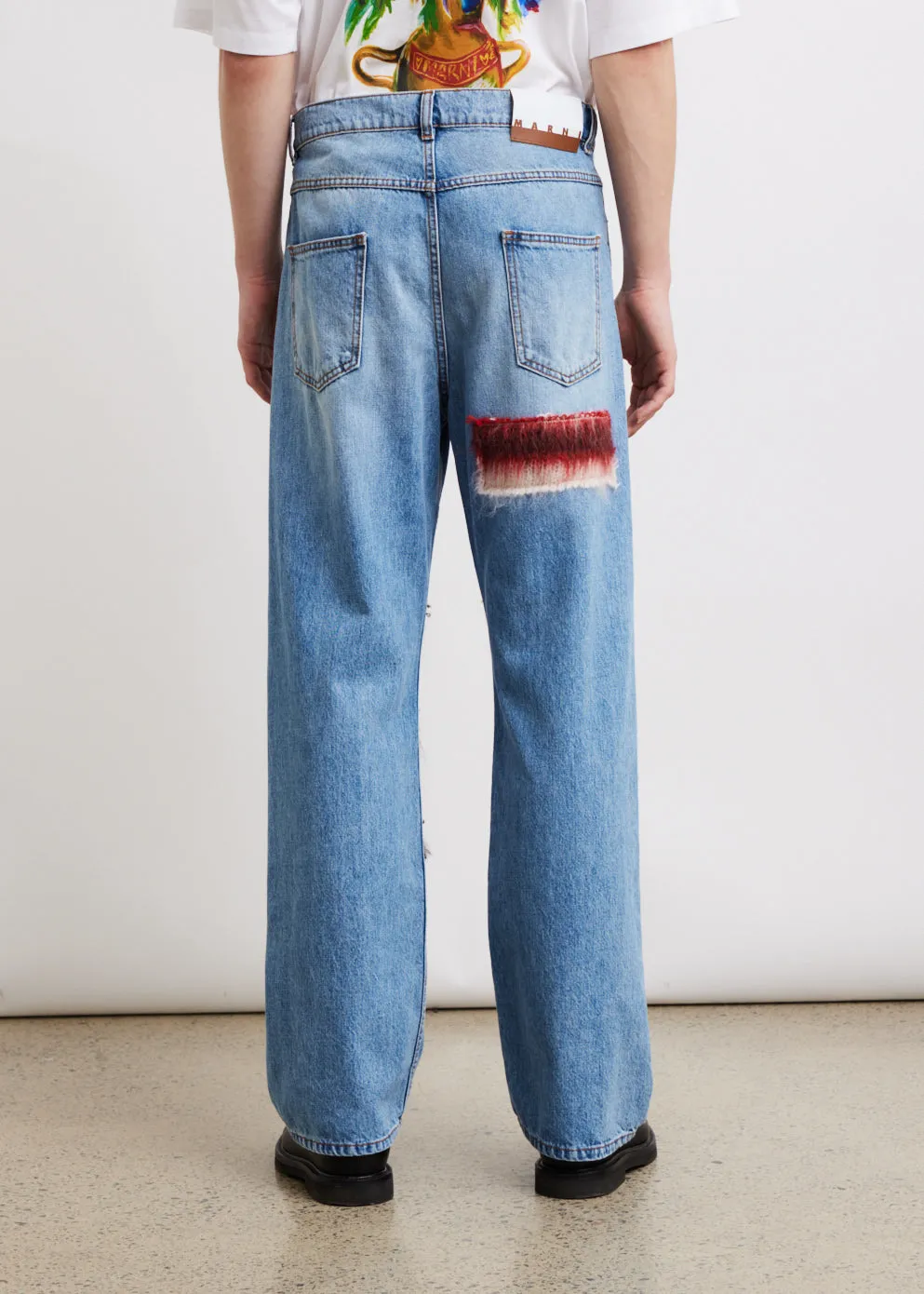 Mohair Patch Jeans