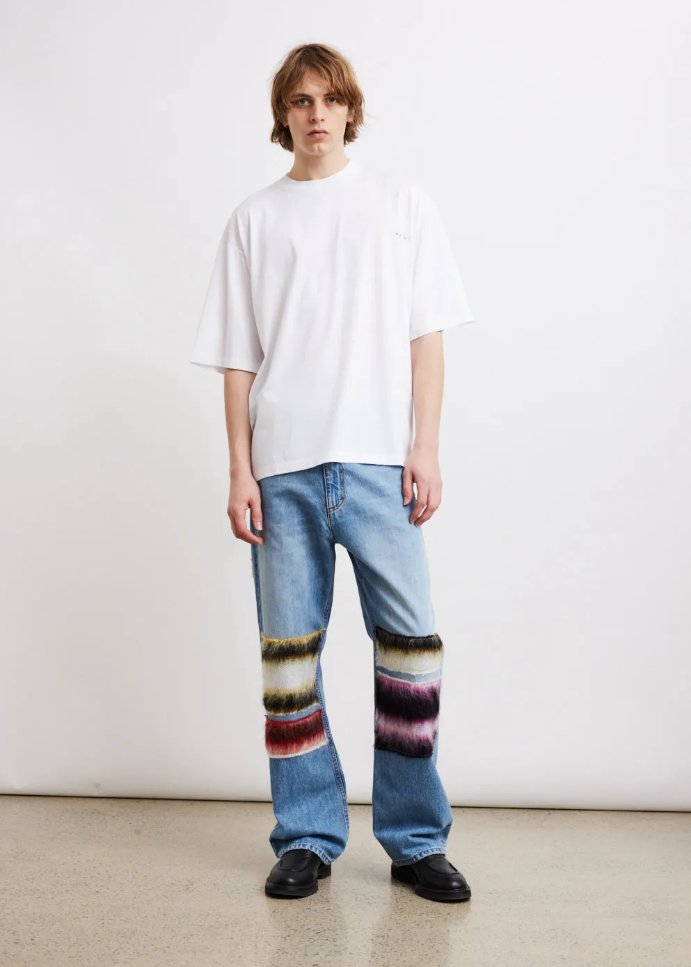 Mohair Patch Jeans