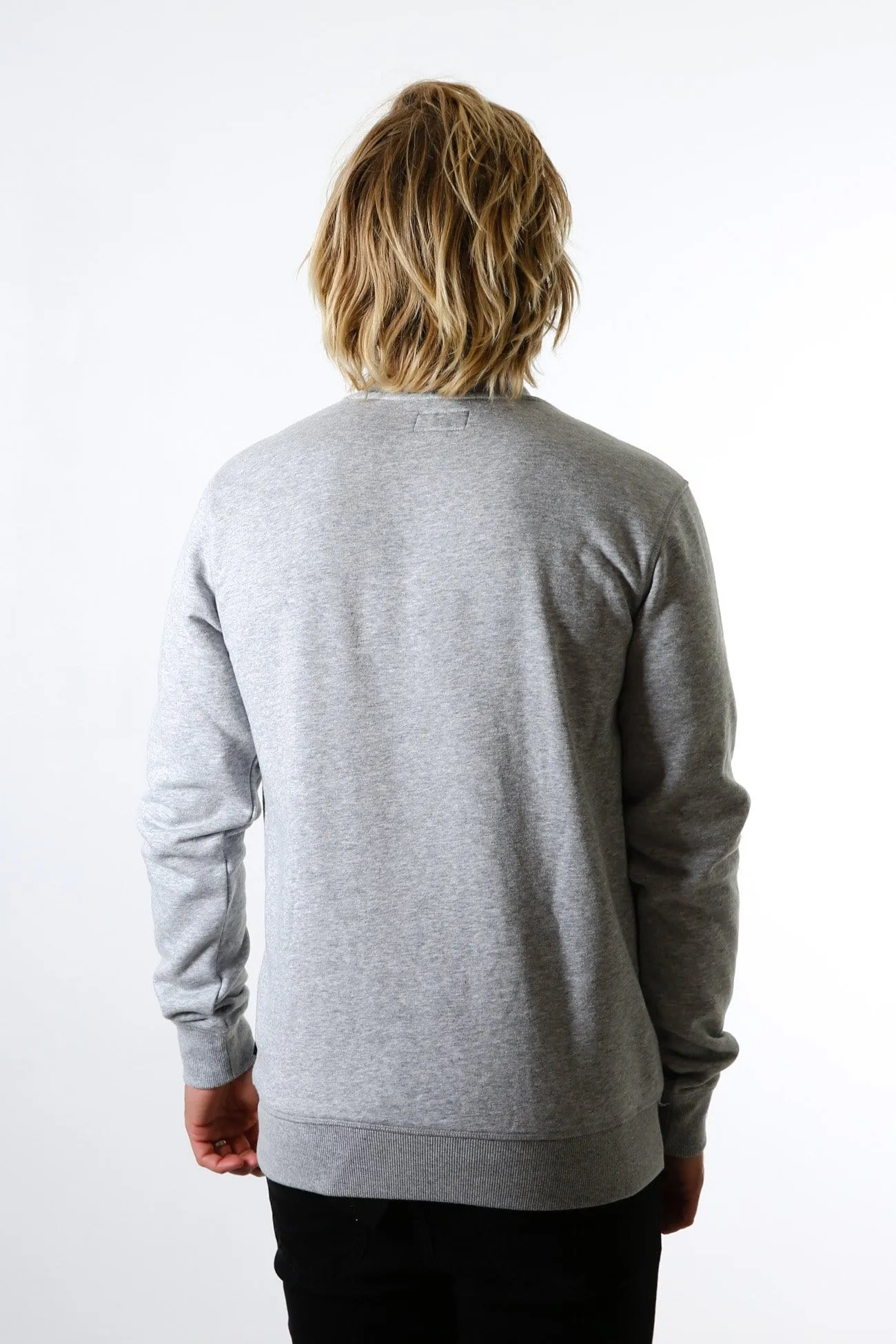 One Hit Wonder Crew Fleece Grey Marle