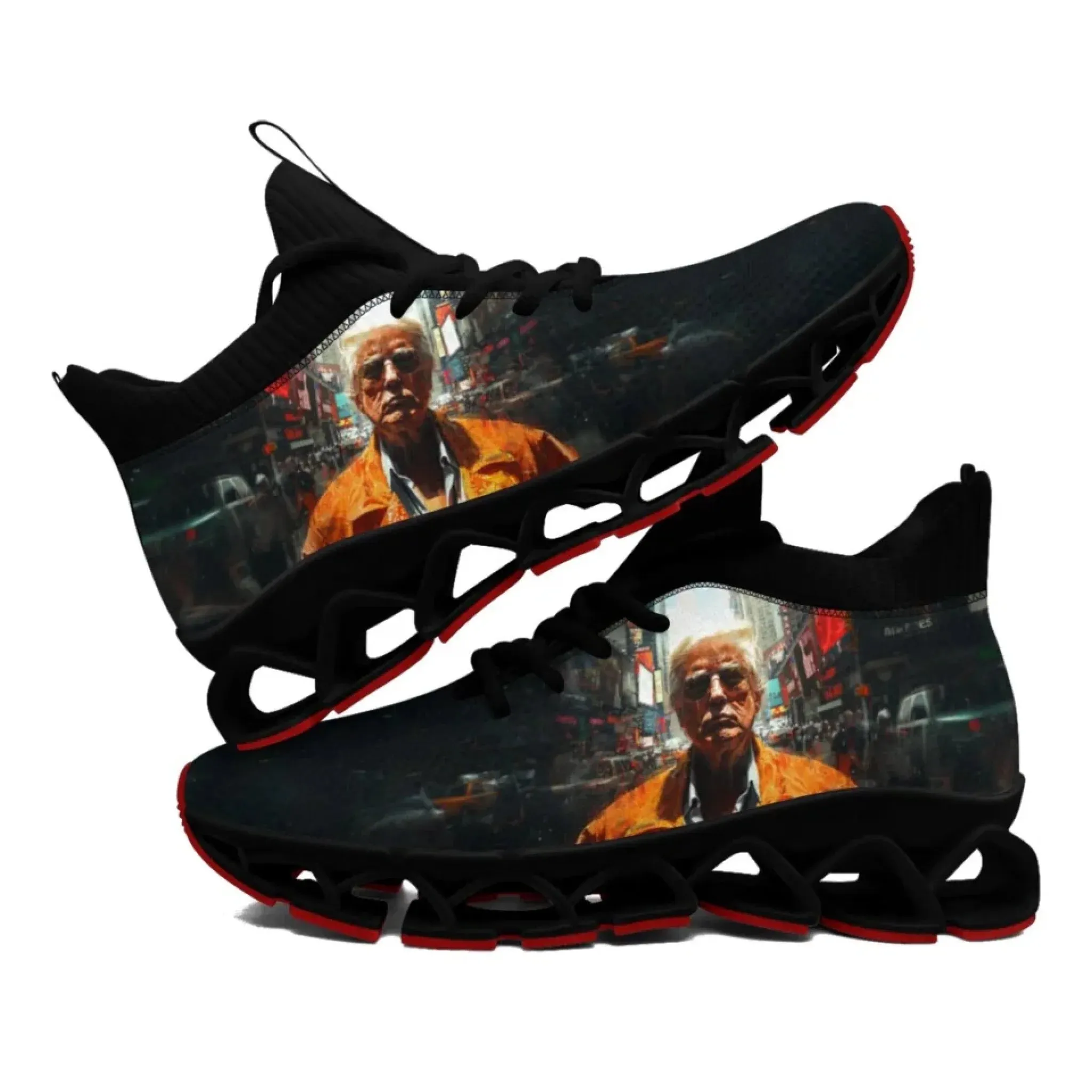 Personalized Trump Sneakers, Custom Pride Lightweight Shoes, Glow at Light Shoes