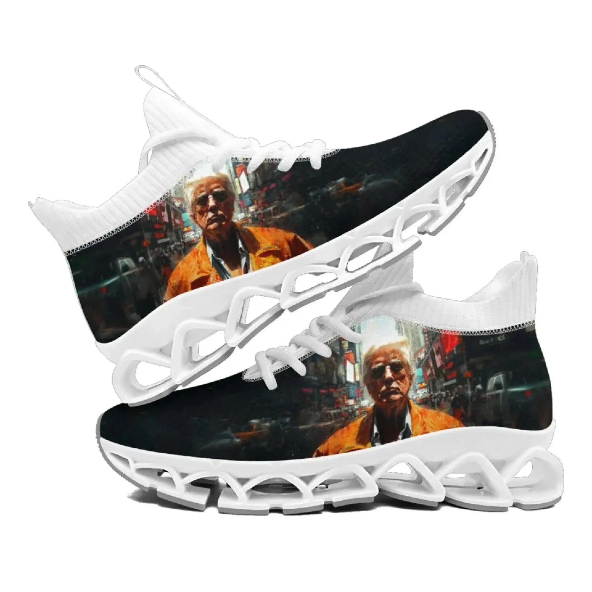 Personalized Trump Sneakers, Custom Pride Lightweight Shoes, Glow at Light Shoes