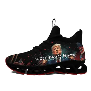 Personalized Trump Sneakers, Custom Pride Lightweight Shoes, Glow at Light Shoes