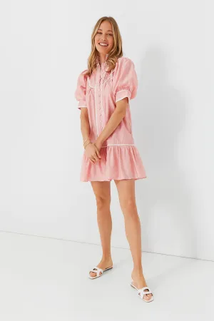 Pink Puff Sleeve Beatrix Dress