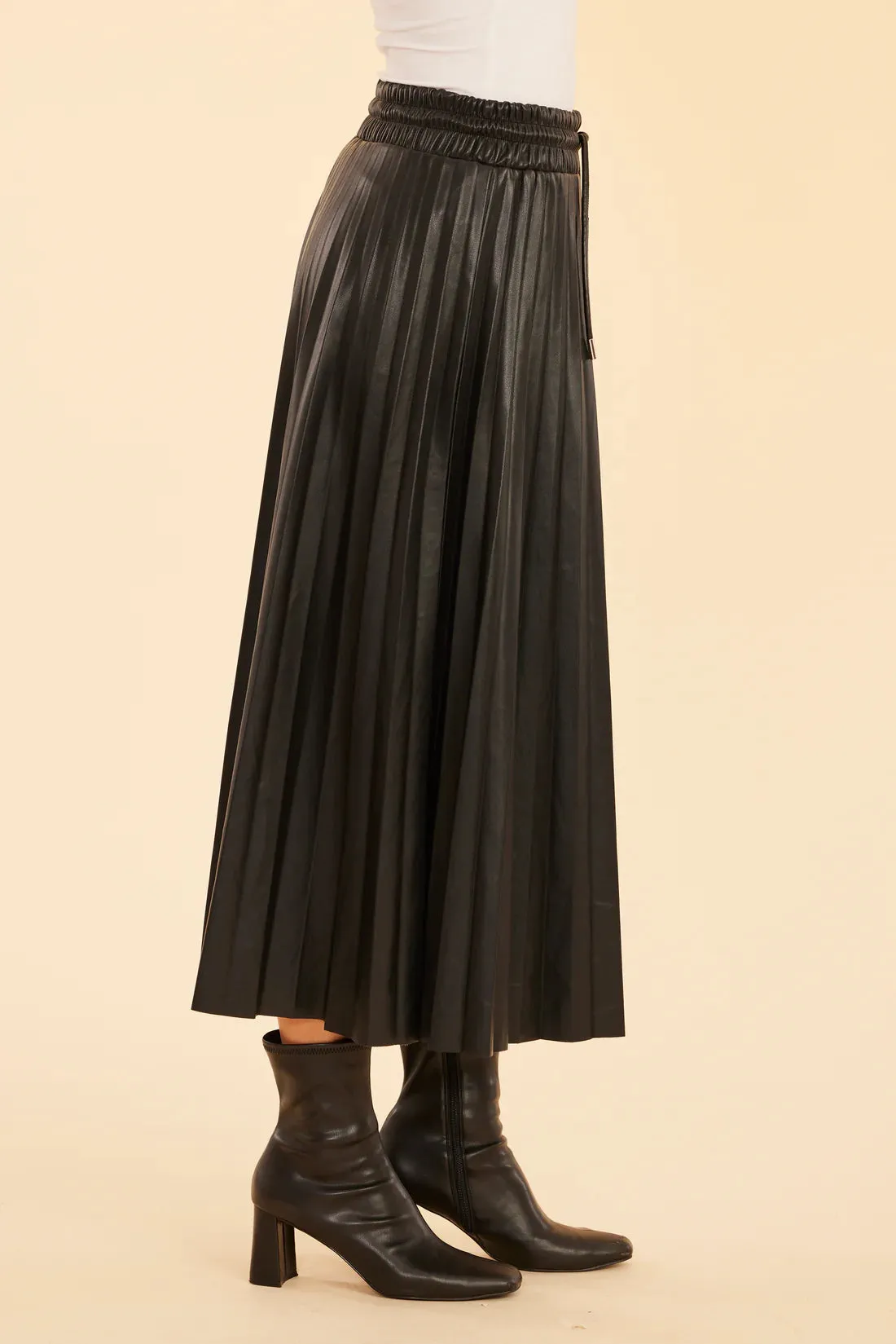 PLEATED DRAWSTRING SKIRT 75462
