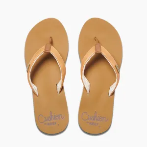 Reef Womens Cushion Sands Flip Flops - Natural