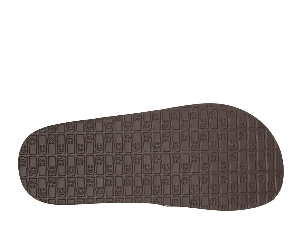 Sanuk Beer Cozy 2 Brindle Slip On Rounded Open Toe Flip-Flop Summer Sandal