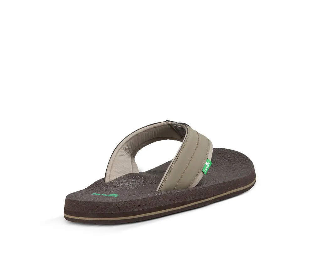 Sanuk Beer Cozy 2 Brindle Slip On Rounded Open Toe Flip-Flop Summer Sandal