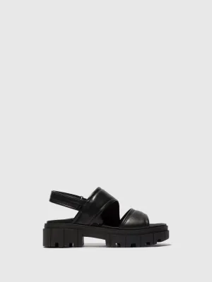Sling-Back Sandals JIRA865FLY BLACK