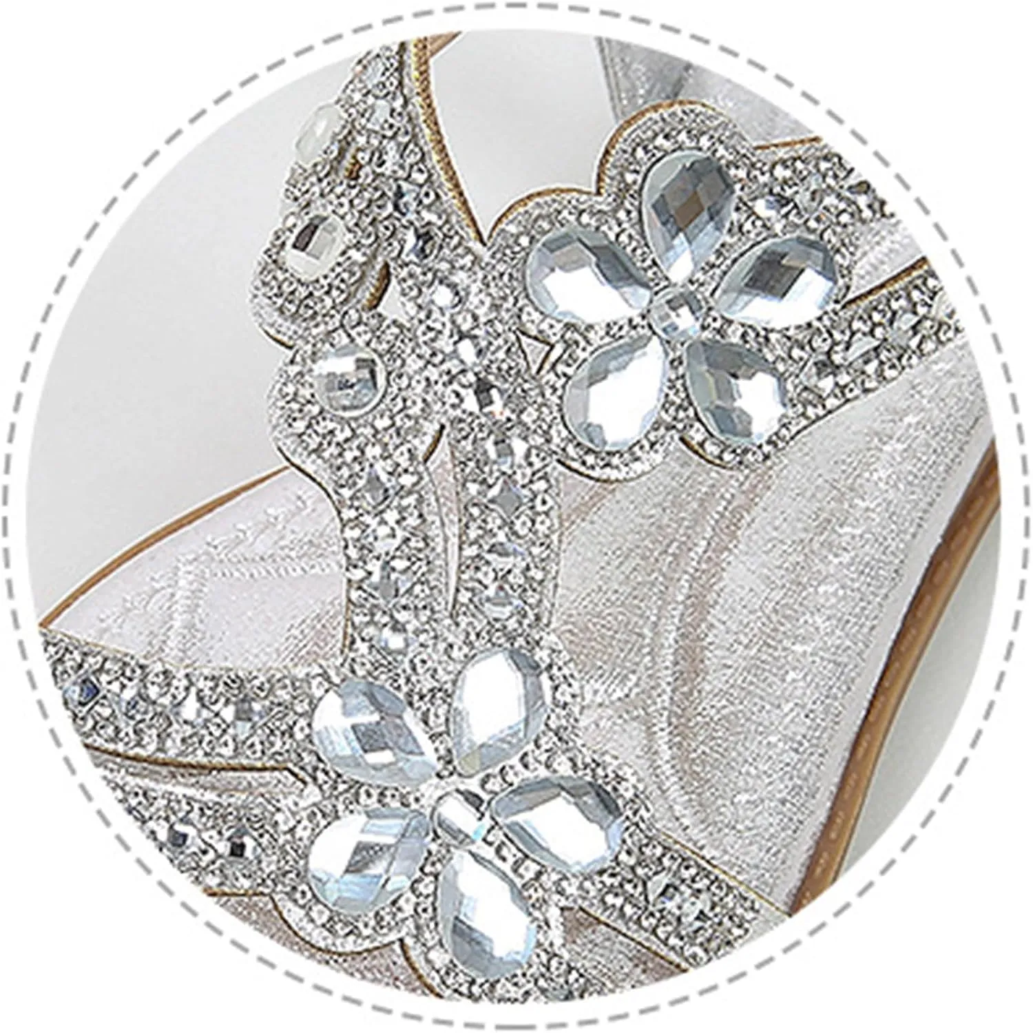 Summer Sandals for Women 2025 Bohemian Beaded Rhinestone Ankle Strap Dressy Wedding Shoes Comfortable Beach Flat Sandals