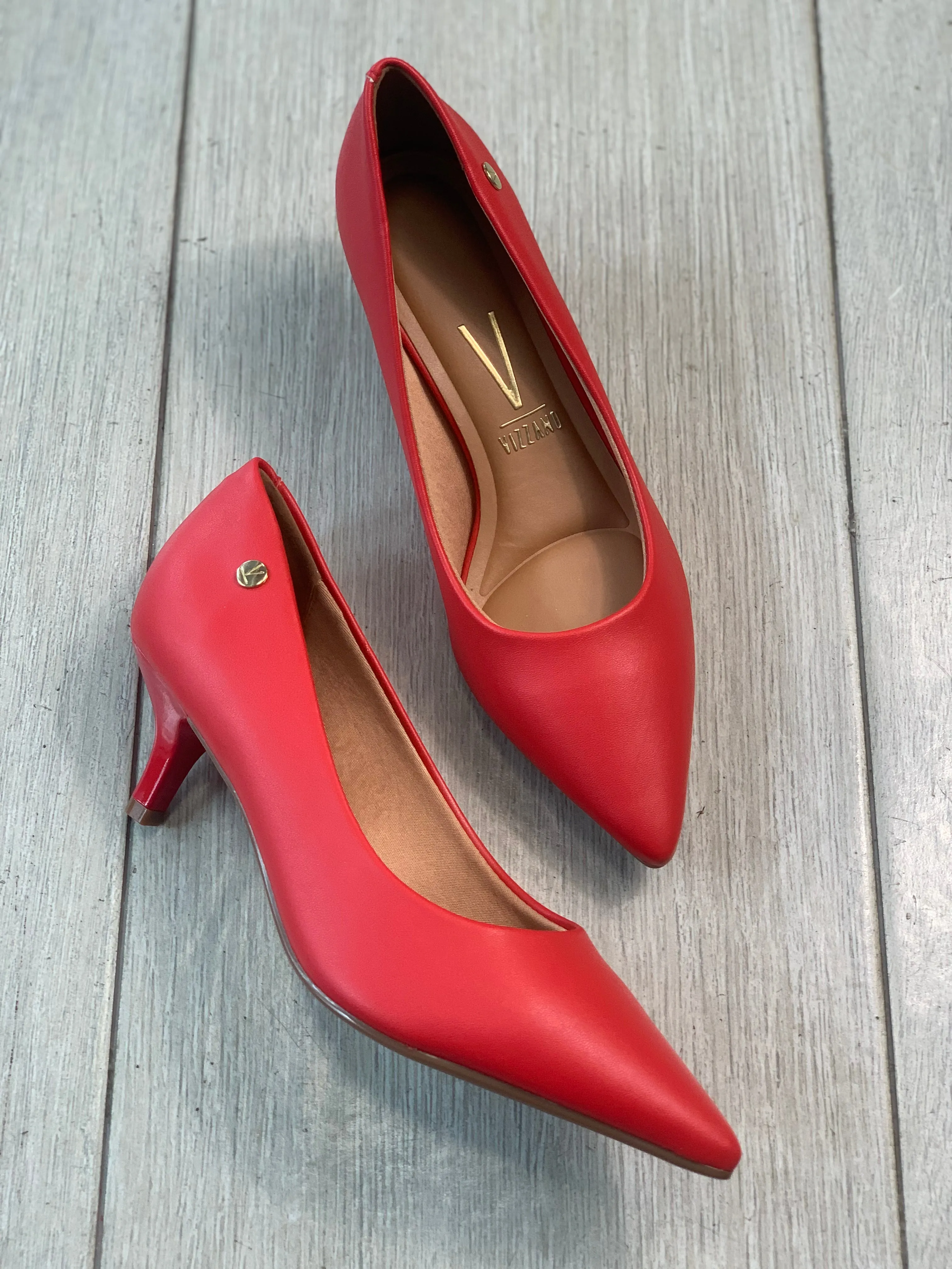 Vizzano 1” Red Classic Kitten Heel
