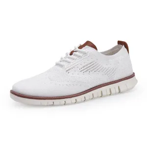 West Louis Knitted Mesh Shallow Lace Up Lightweight Sneakers