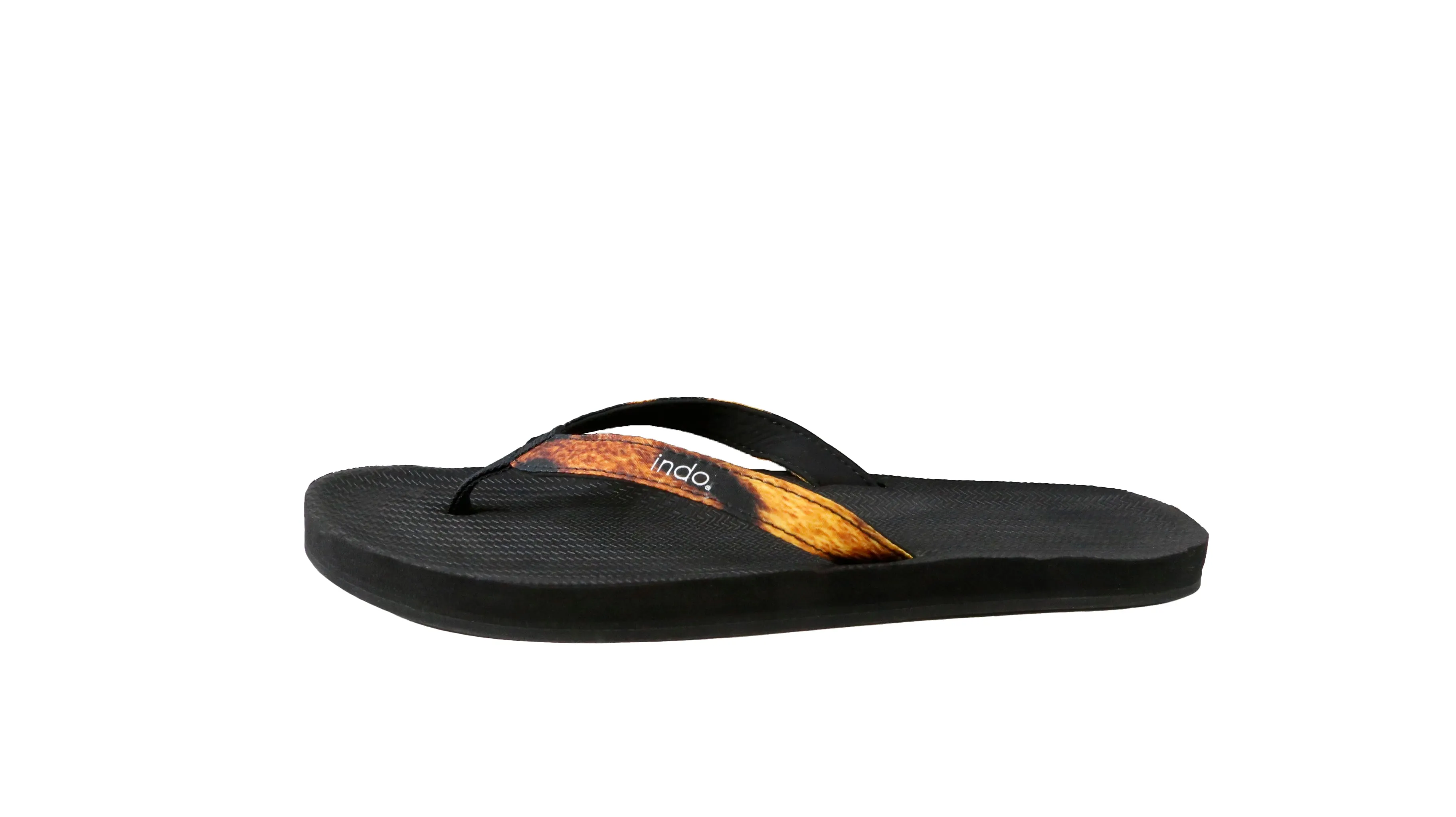 Women's Flip Flops Zodiac - Black/Leopard