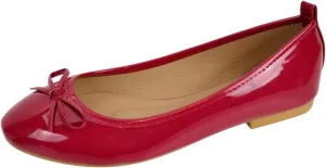 Women's Leather Ballet Flats Non-Slip Bow Detail Formal Shoes Cushioned Arch Support