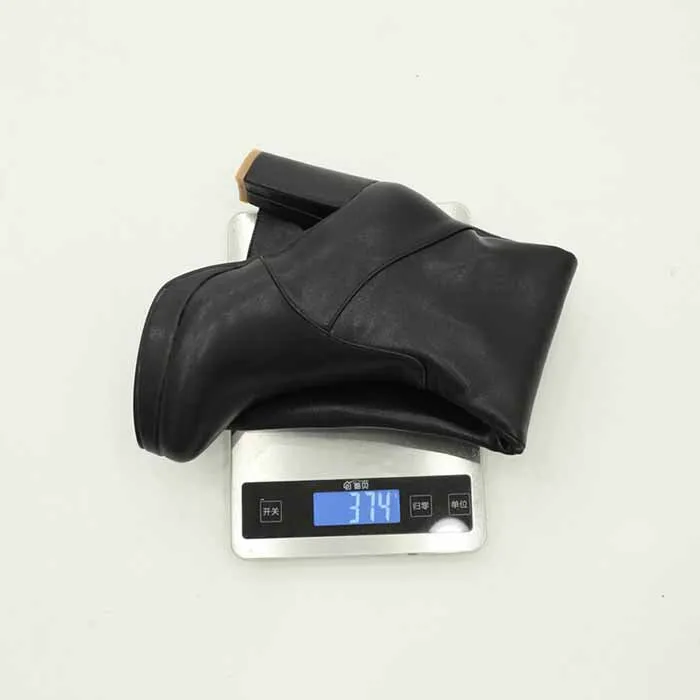 Women's platform chunky heeled knee high boots