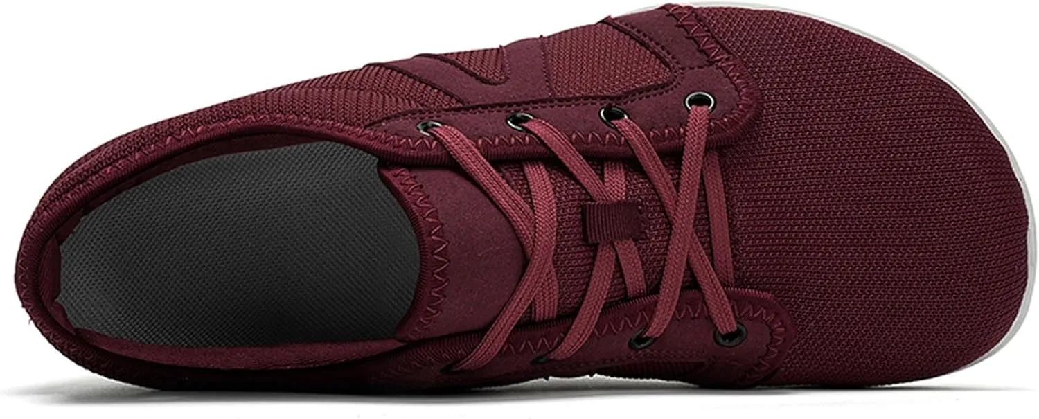 YUKTOPA Unisex Wide Toe Box Barefoot Shoes Men's Womens Zero Drop Minimalist Shoes Outdoor Trail Walking Shoes Athletic Trail Running Trainers Casual Sneakers