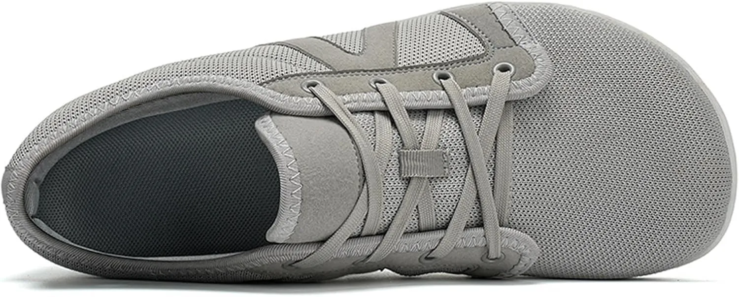 YUKTOPA Unisex Wide Toe Box Barefoot Shoes Men's Womens Zero Drop Minimalist Shoes Outdoor Trail Walking Shoes Athletic Trail Running Trainers Casual Sneakers