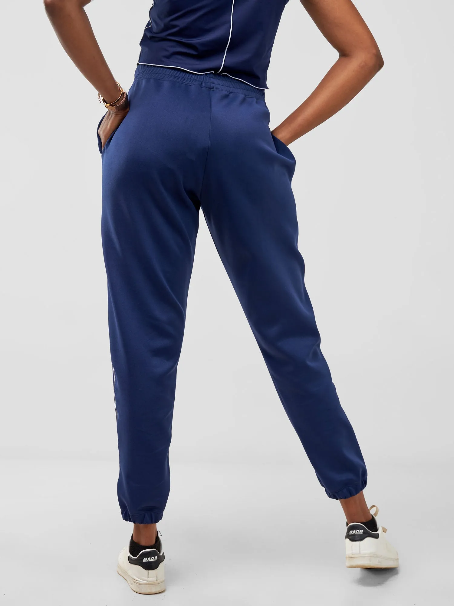 Zoya Taani Easy Fit Joggers -Navy
